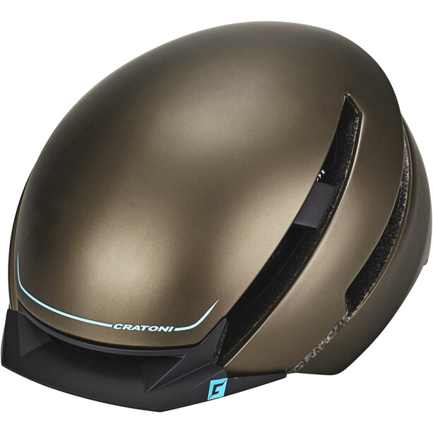 Cratoni C-Loom Helmet brown-blue rubber
