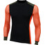 Aclima Hiking T-shirt Manches longues Col ras-du-cou Homme, noir/orange