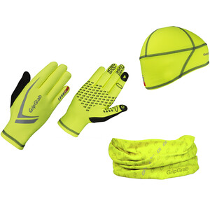 GripGrab Running Essentials Hi-Vis Multipack fluo yellow fluo yellow