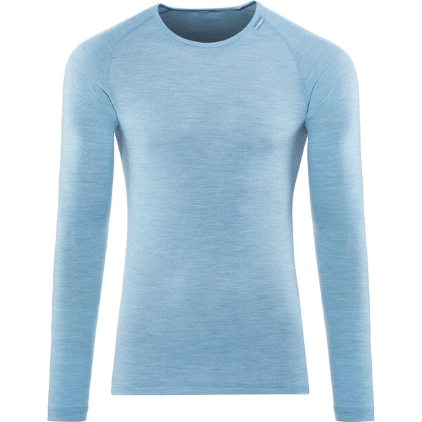 Woolpower Lite T-shirt manches longues à col ras-du-cou, bleu