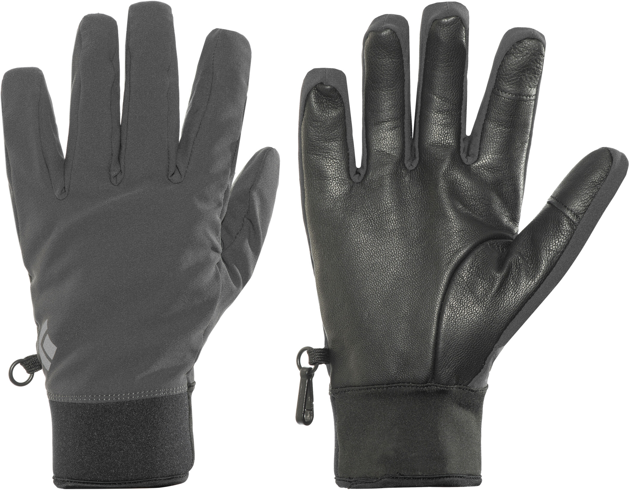 Smoke, X-Large Black Diamond MidWeight Softshell Gloves 