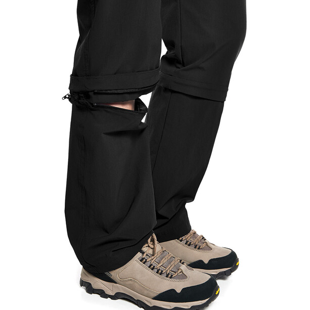 Maier Sports Arolla Pantalon convertible avec fermeture éclair Femme, noir