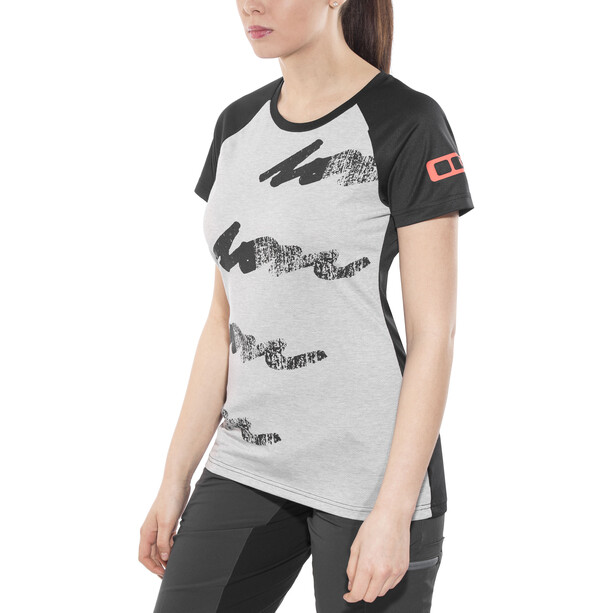 ION Scrub AMP Kurzarm T-Shirt Damen schwarz/grau