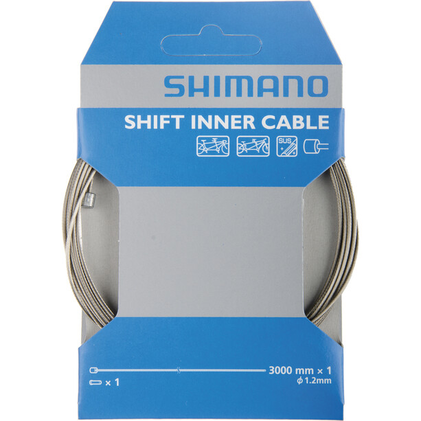 Shimano Tandem Stainless Câble de dérailleur 1,2x3000 mm