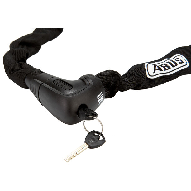 ABUS Steel-O-Chain 9809/85 Łańcuch rowerowy z zamkiem, czarny