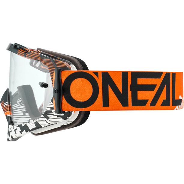 O'Neal B-10 Maschera, arancione/bianco