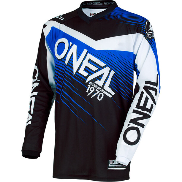 O'Neal Element Koszulka rowerowa z zamkiem błyskawicznym Mężczyźni, czarny/niebieski