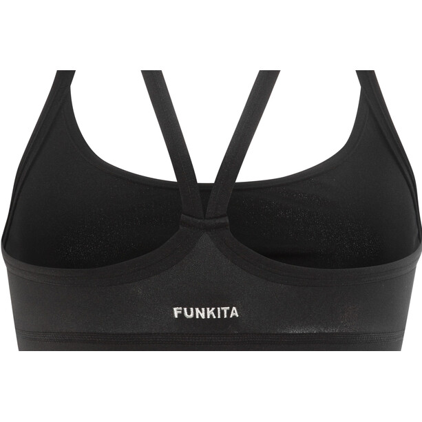 Funkita Sports T-shirt zippé Femme, noir