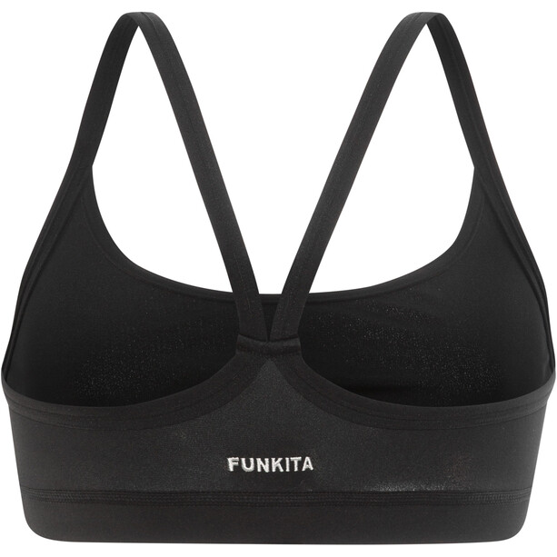 Funkita Sports T-shirt zippé Femme, noir