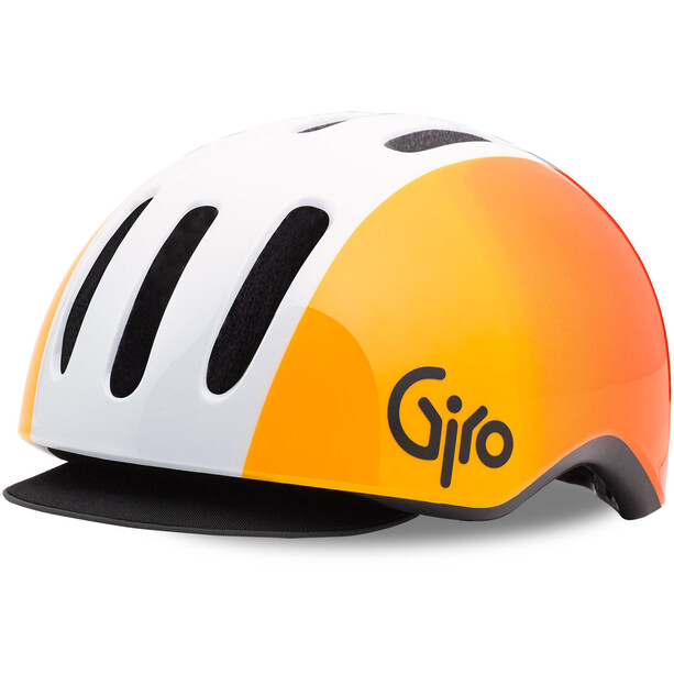 Giro Reverb Kask rowerowy, biały/pomarańczowy