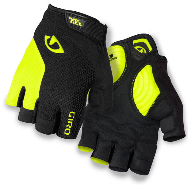 Giro Strade Dure Supergel Handschuhe schwarz/gelb
