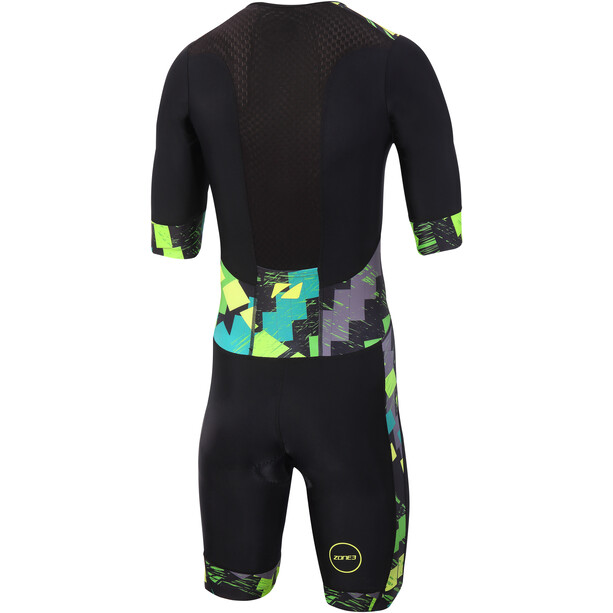 Zone3 Activate+ Combinaison de triathlon manches courtes Homme, noir/Multicolore