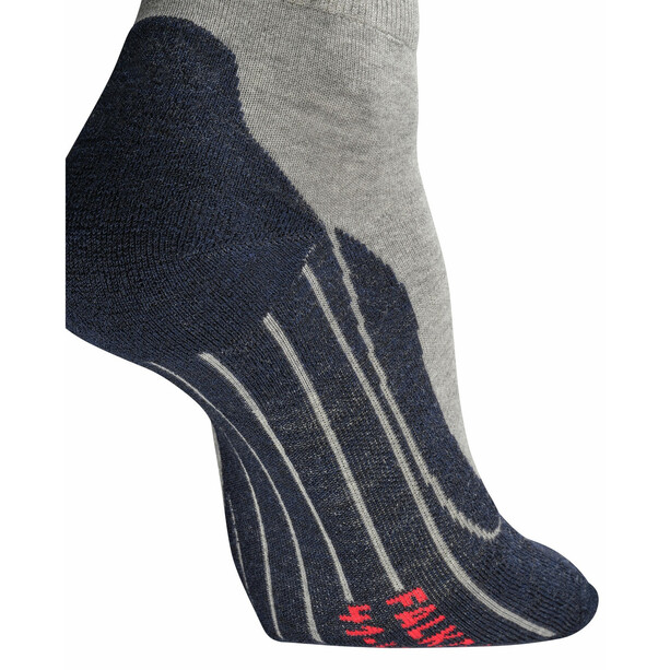 Falke RU4 Calcetines cortos running Hombre, gris/negro
