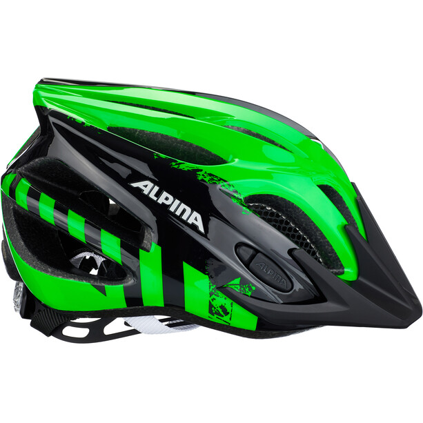 Alpina FB Jr. 2.0 Kask rowerowy Młodzież, czarny/zielony