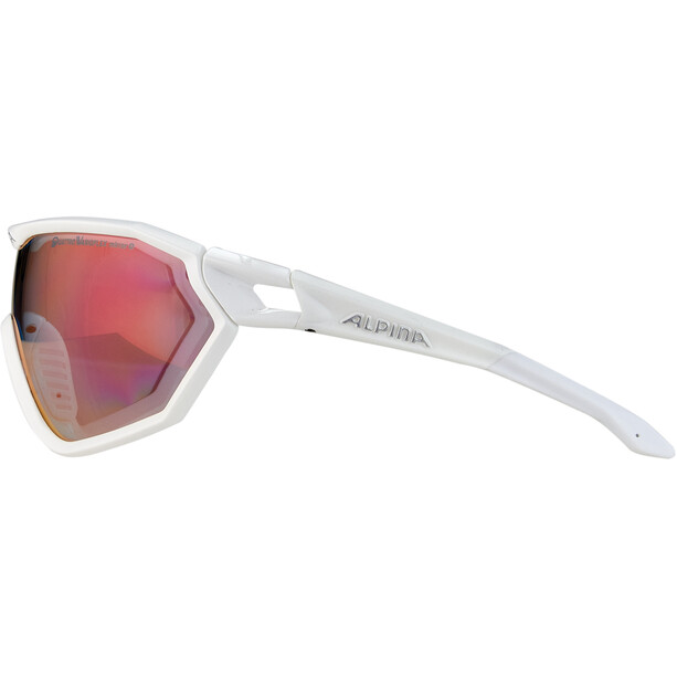 Alpina S-Way QVM+ Glasses white matt