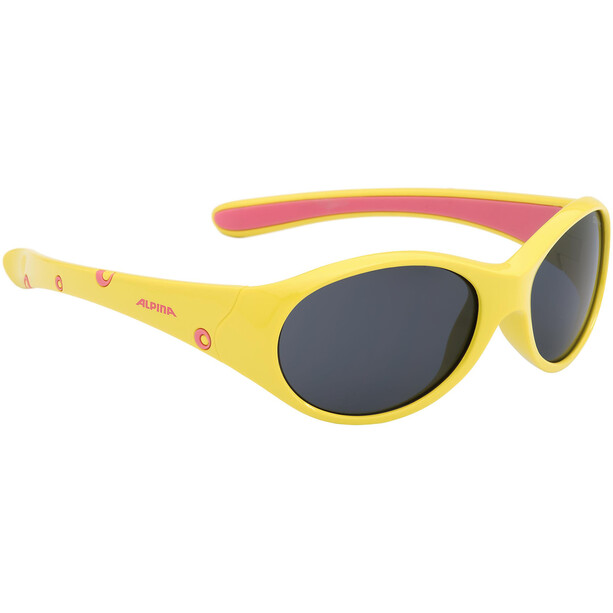 Alpina Flexxy Okulary rowerowe Dziewczynki, żółty