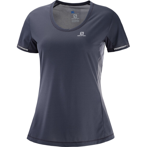 Salomon Agile Camiseta Running Mujer, gris