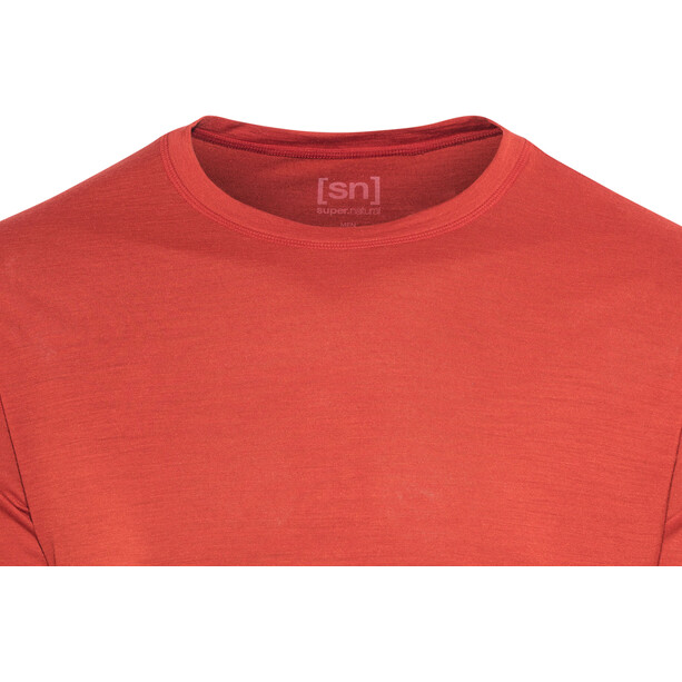 super.natural Base 140 T-shirt Herrer, rød