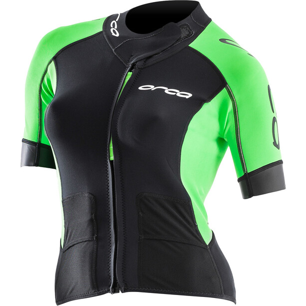 ORCA Swimrun Core Koszulka rowerowa Kobiety, czarny/zielony