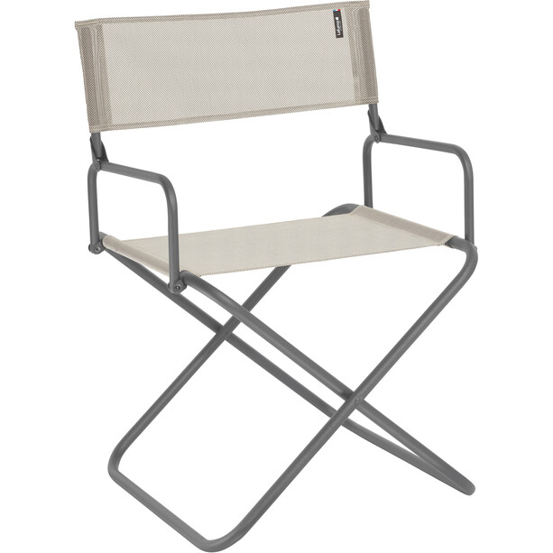 Lafuma Mobilier FGX XL Chaise avec accoudoirs avec Cannage Phifertex, beige