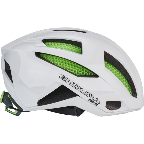 Endura Pro SL Kask rowerowy z Koroyd, biały/zielony