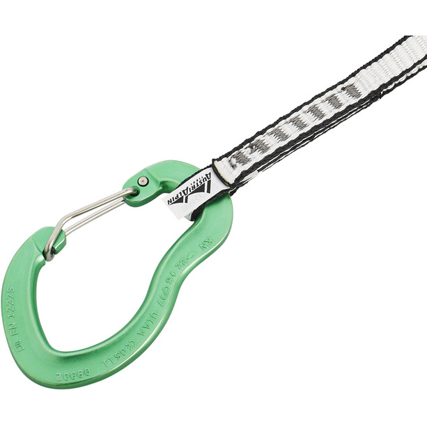 AustriAlpin Micro Mixed Quickdraw Set 20cm Dyneema polished-green anodised