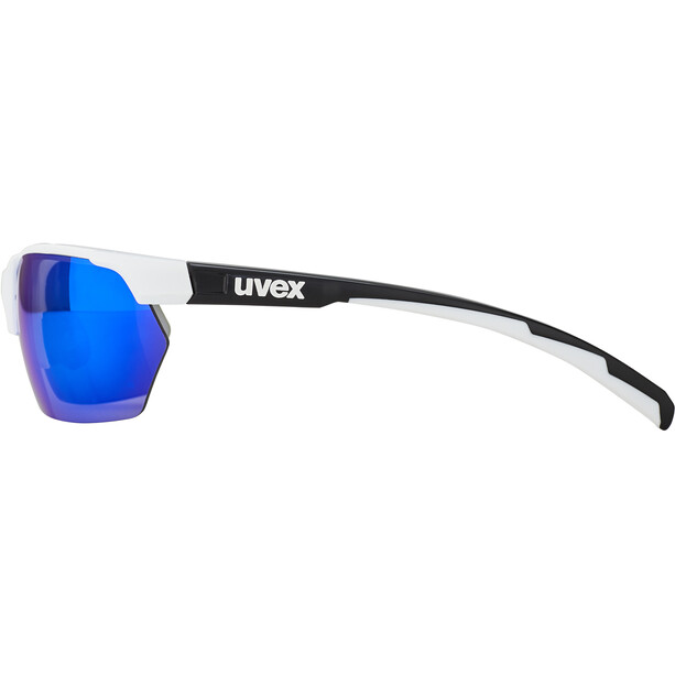UVEX Sportstyle 114 Glasses white/black matt/mirror blue