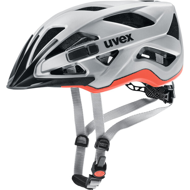 UVEX Active CC Helmet silver-orange matt