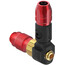 Lezyne ABS-1 Pro HP Tête de pompe pour chambre à air High Pressure Braided, rouge/noir