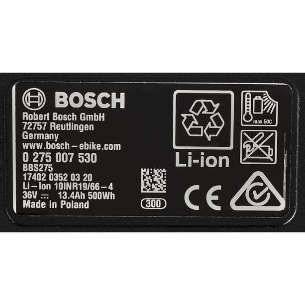 Bosch PowerPack 500 Rahmenakku schwarz