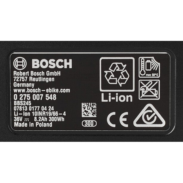 Bosch PowerPack 300 Rahmenakku schwarz