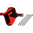 Riesel Design kol:oss Parafango anteriore 26-29", nero/rosso