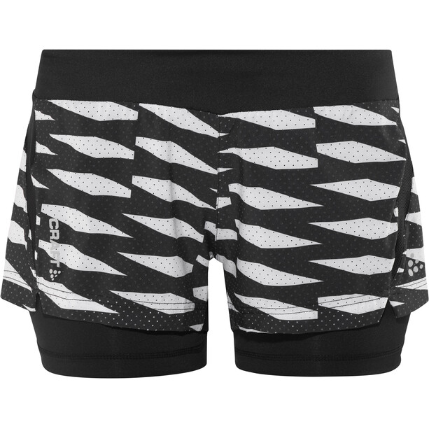 Craft Breakaway Hardloop Shorts Dames, zwart/wit