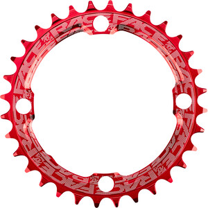 Race Face Narrow Wide Chainring 4-bolt 10/11/12-speed レッド