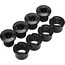Race Face Alu Hex Chainring Bolt/Nut Pack 4 Pack, czarny