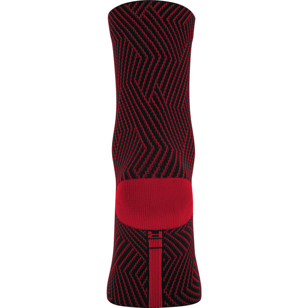GOREWEAR C3 Chaussettes mi-hautes, rouge/noir