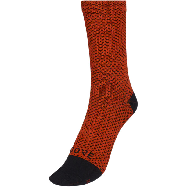 GOREWEAR C3 Dot Middelhoge Sokken, rood/zwart