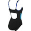 arena Makimurax One Piece Swimsuit Low C Cup Women black-bright blue-turquoise