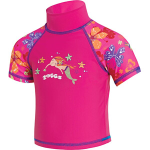 Zoggs Mermaid Flower Sun Top T-shirt Kinderen, roze/violet roze/violet