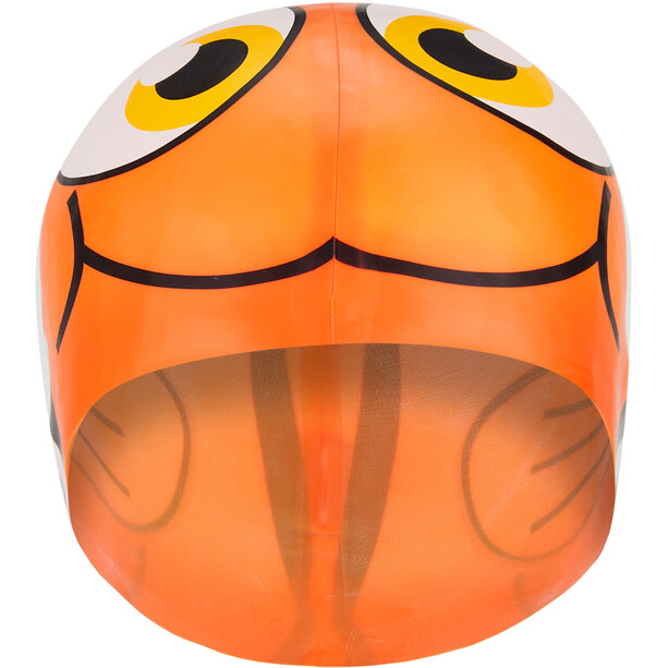 Zoggs Character Bonnet de bain en silicone Enfant, orange/blanc