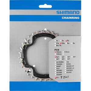 Shimano Trekking FC-T521 Chainring 10-speed black