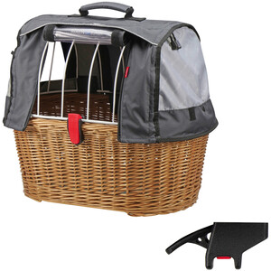 KlickFix Plus Doggy Basket with Clip brun/grå brun/grå