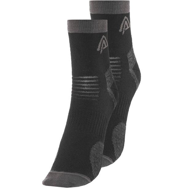 Aclima Running Socks 2-Pack svart/grå