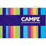 CAMPZ Serviette de plage en microfibre 90x200cm, Multicolore