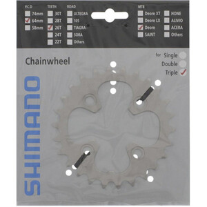 Shimano Deore FC-M530 Chainring 9-speed silver