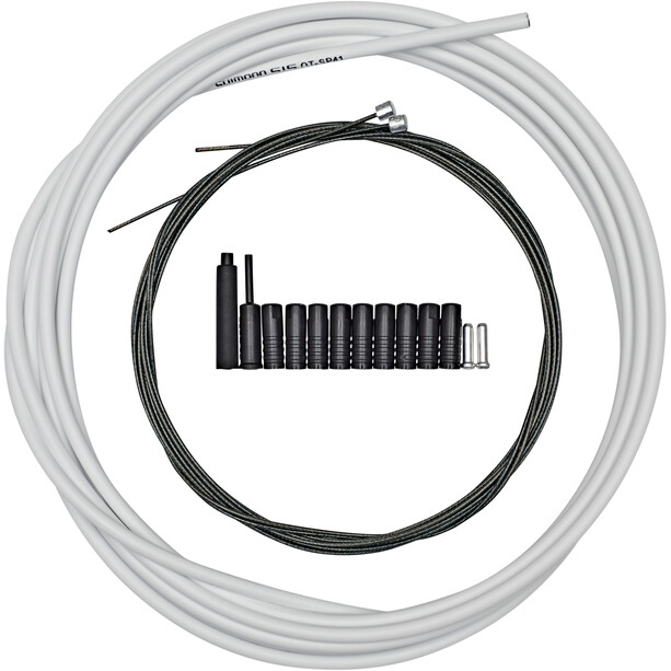 Shimano MTB Optislick Set de câble de dérailleur, blanc