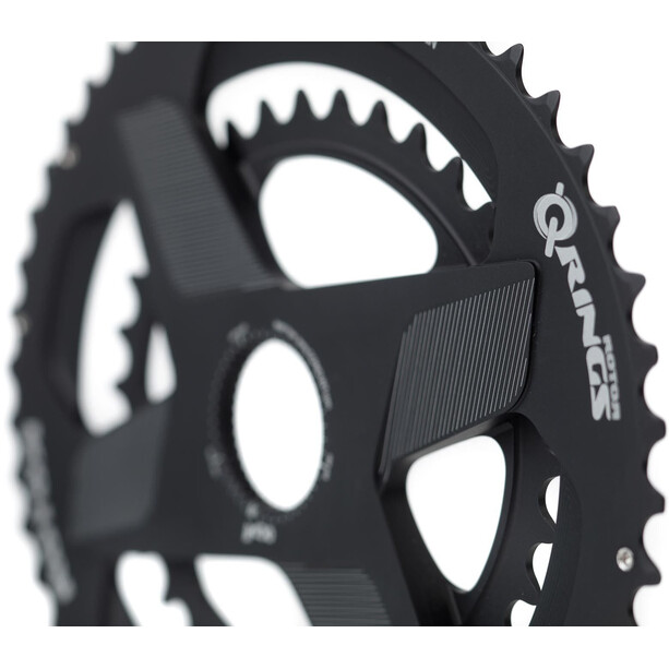Rotor Aldhu Direct-Mount Double Chainring oval black matte