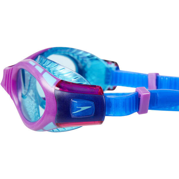 speedo Futura Biofuse Flexiseal Goggles Kinderen, blauw/roze