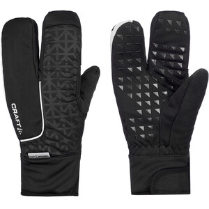 Craft Siberian 2.0 Gespleten Vingers Handschoenen, zwart zwart