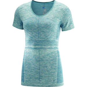 Salomon Elevate Move'On T-shirt Femme, turquoise turquoise